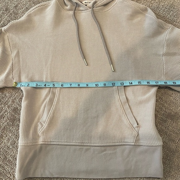 Athleta Balance Waffle Knit Hoodie Sweatshirt, Size XXS, Tinsel Purple, Casual - Picture 9 of 15